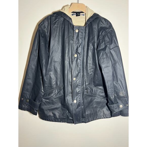 Ralph Lauren Sport Other - VTG Ralph Lauren Sport Men's Navy Blue Hooded Windbreaker Jacket S 100% Cotton